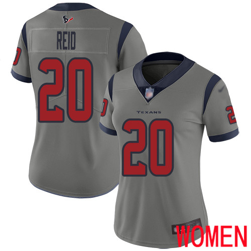 Houston Texans Limited Gray Women Justin Reid Jersey NFL Football #20 Inverted Legend